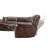 6-Piece Faux Leather Power Reclining Sectional with Console -405073373