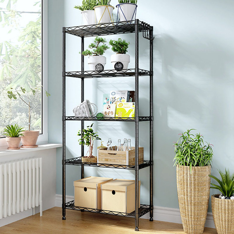 Jambi 21.6'' W Steel Shelving Unit, 59" H x 21.6" W x 11.8" D