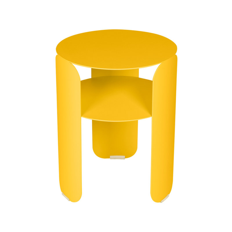 BeBop Outdoor Round Side Table, Honey Textured