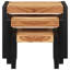 Stephanie Nesting Tables 3 Pieces Solid Wood