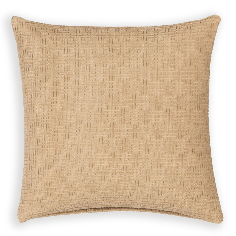 Coussin Odeon, Polyfill, 22" x 22", Wheat