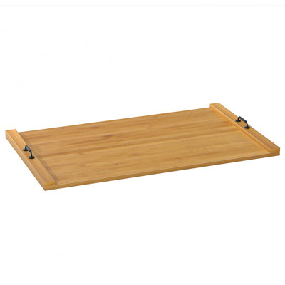 Couvercle de cuisinière avec poignées, housse de poêle à nouilles avec tapis antidérapants en silicone, plateau de service en bois pour cuisinière électrique et à gaz