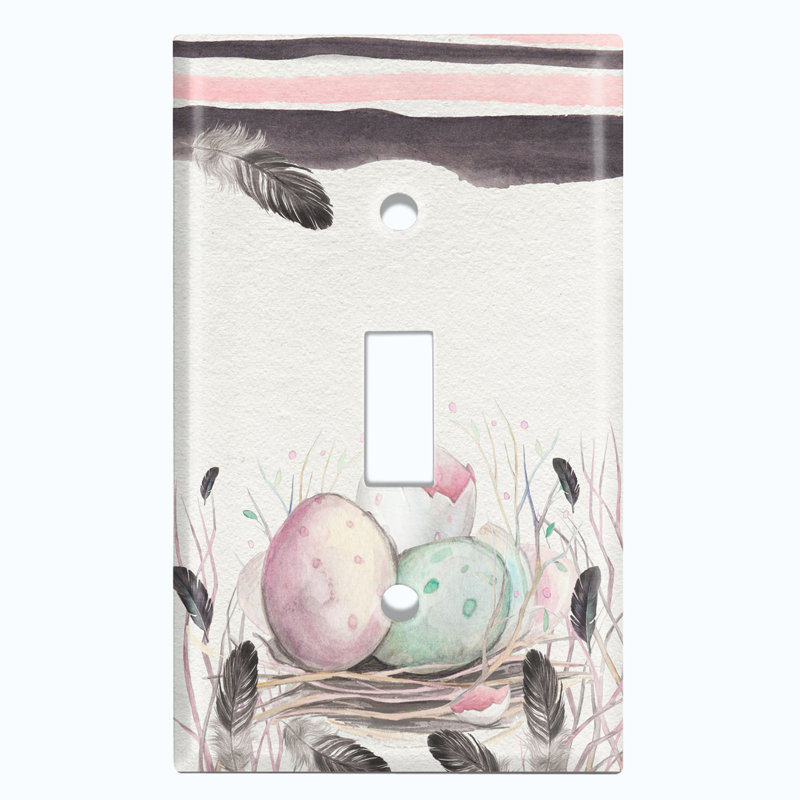 No Subject 1 - Gang Toggle Light Switch Standard Wall Plate