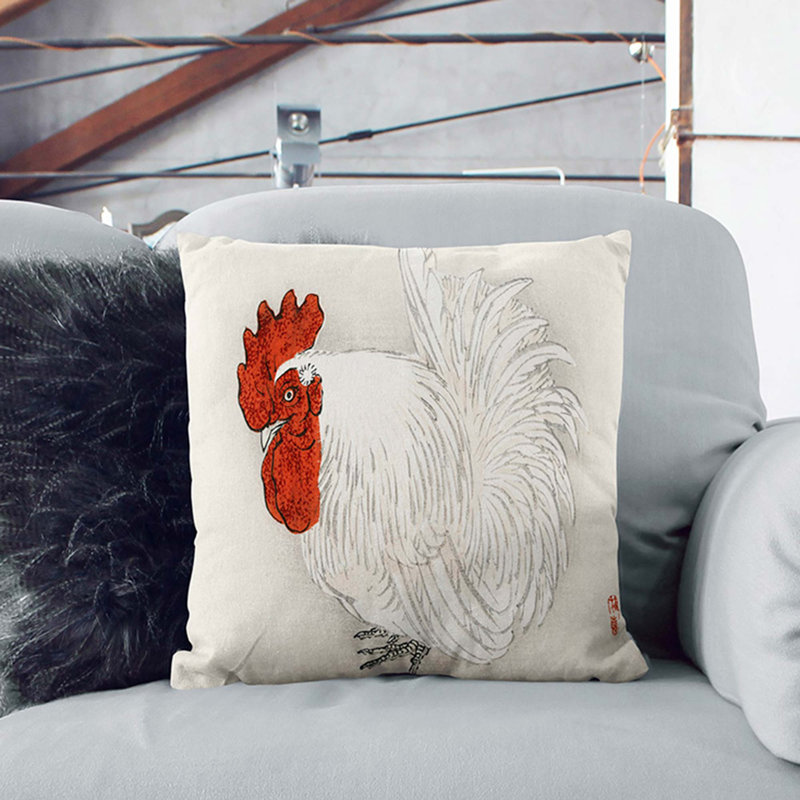 Square Throw Cushion, 40cm H x 40cm W x 15cm D, Black