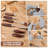 20-Piece Wood Carving Tool Set with PU Leather Roll-Up Storage Bag, Whittling Knives, Chisels, and Sharpening Accessories for Beginners and Hobbyists