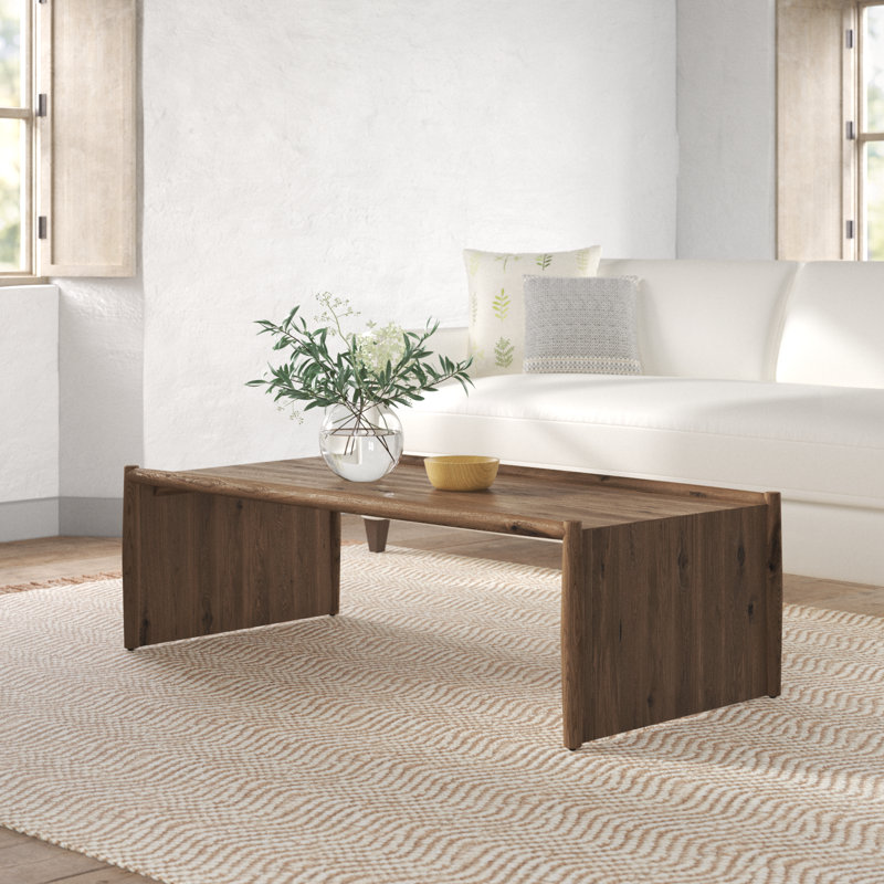Cayenne Solid Wood Single Coffee Table, Brown