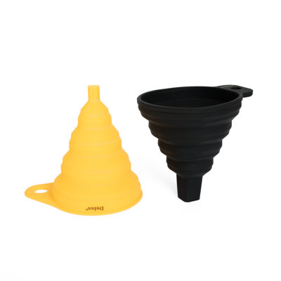 Deiss Pro 2 - Piece Silicone Collapsible Funnel Set
