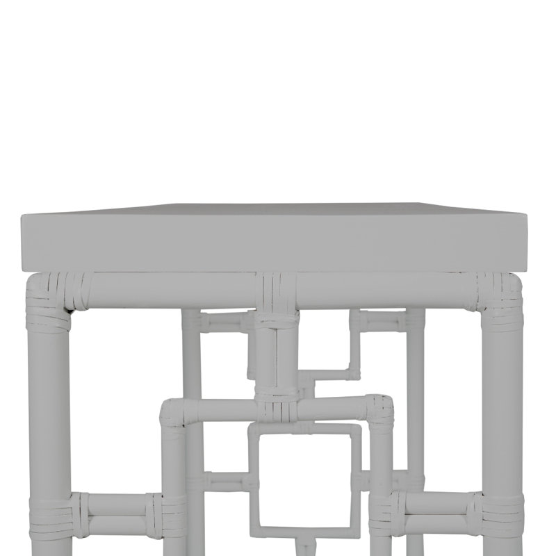 Sobe 60'' W Console Table, Light Gray