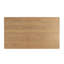 Table de salle à manger rectangulaire de 63 po en bois de frêne, de conception compacte pouvant accueillir 4 à 6 personnes, facile à entretenir et à gratter, assemblage simple, rétro pour la configuration des sièges