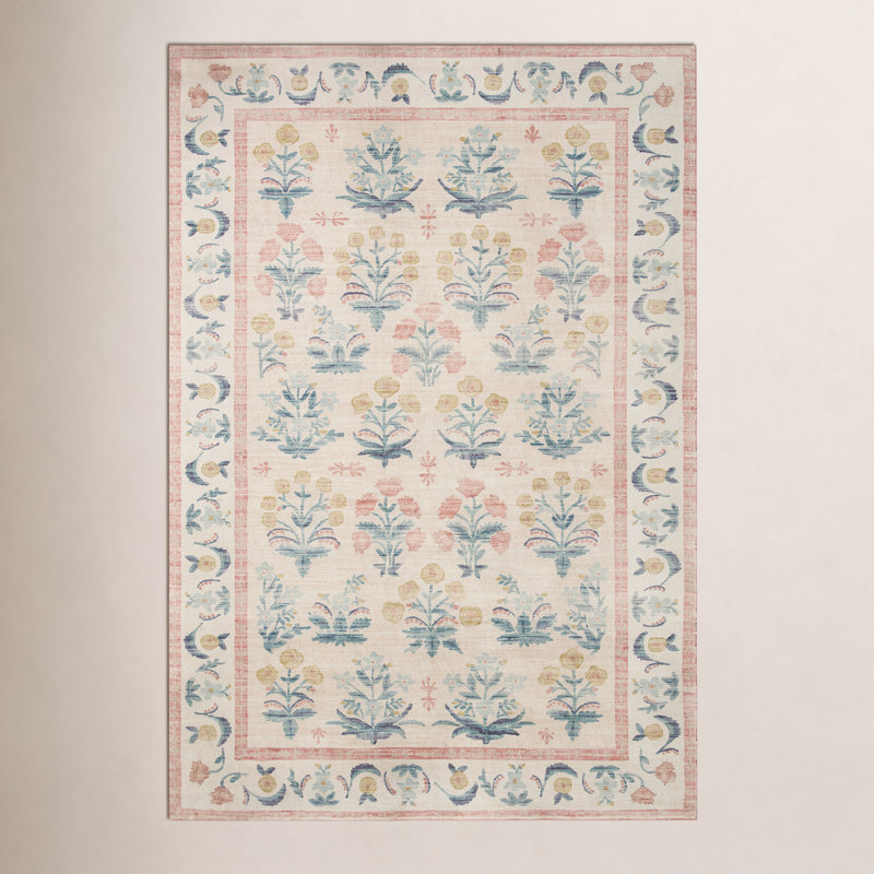 Rifle Paper Co. x Loloi Floral Rug, Runner 2'6" x 11'6"