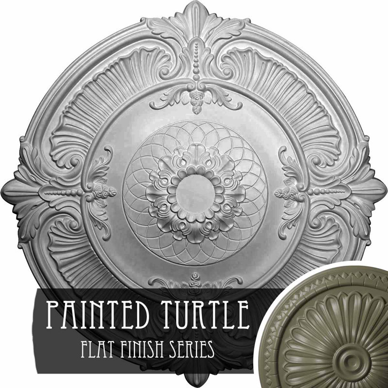 Médaillon de plafond Endurathane Attica, diamètre extérieur 39 1/2 po x P 2 1/2 po (convient aux auvents jusqu'à 3 3/4 po)