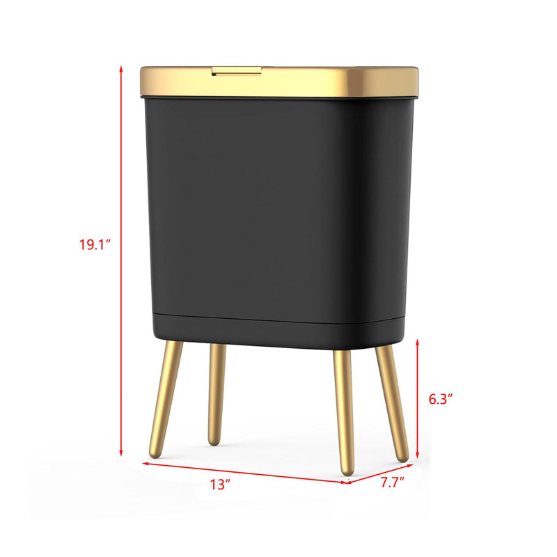 AKLOV Color Plastic Bin, Black