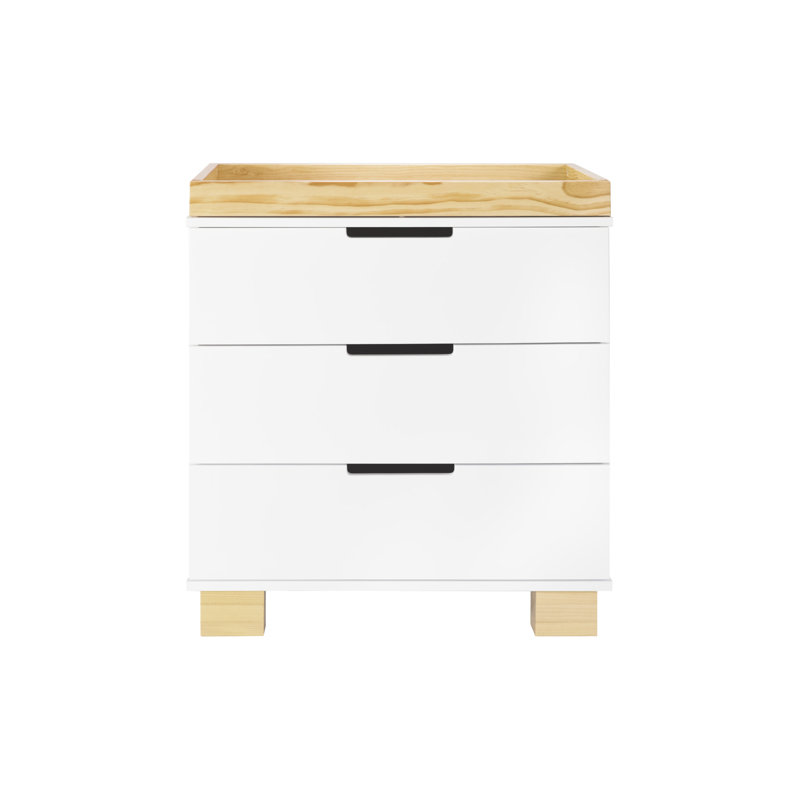 Commode à langer Modo, Blanc / Naturel