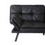 Canapé-lit futon en cuir pleine grandeur Besharat-1030284120