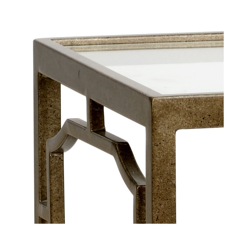 French Glass End Table
