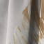Gold And White Philodendron Leaf II - Floral Curtain - Blackout Floral Curtain - 1 Panels-107537635