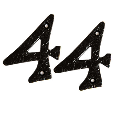 7.6cm H Iron House Number