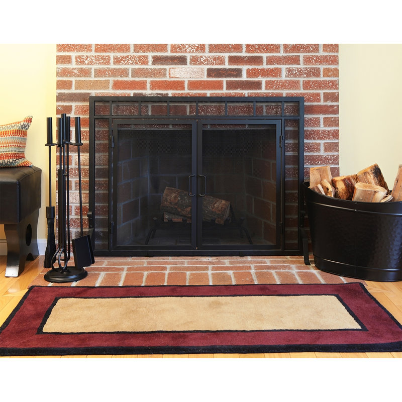 Alashia Iron Fireplace Screen, 33" H x 44" W