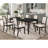 Alexander Black Rectangular Extension Leaf Dining Table