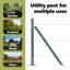 Fence Posts Manual 13 Pcs Galvanised Steel-989592488-989592470