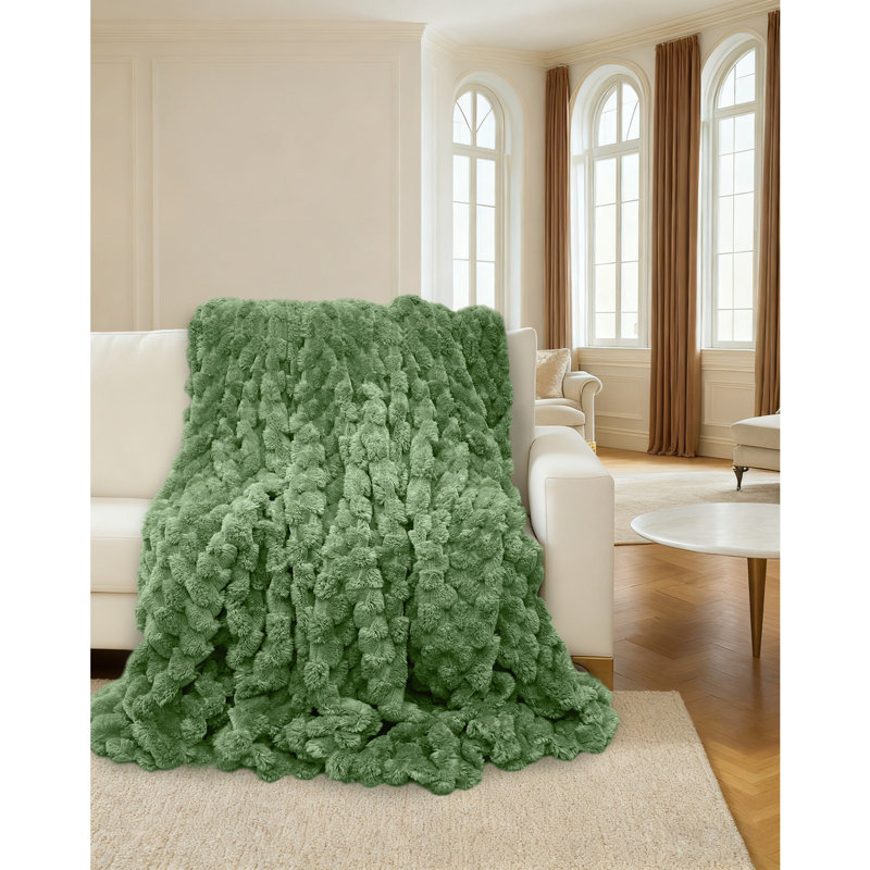Throw Blanket, 240cm x 200cm, Green