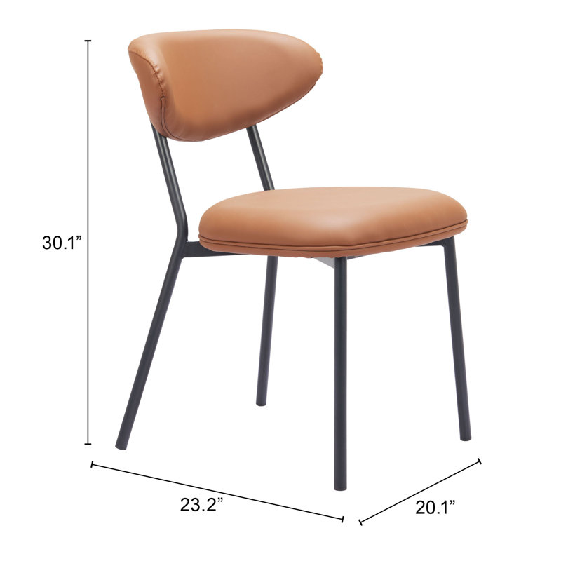 Chaise de salle à manger Rorun - brun