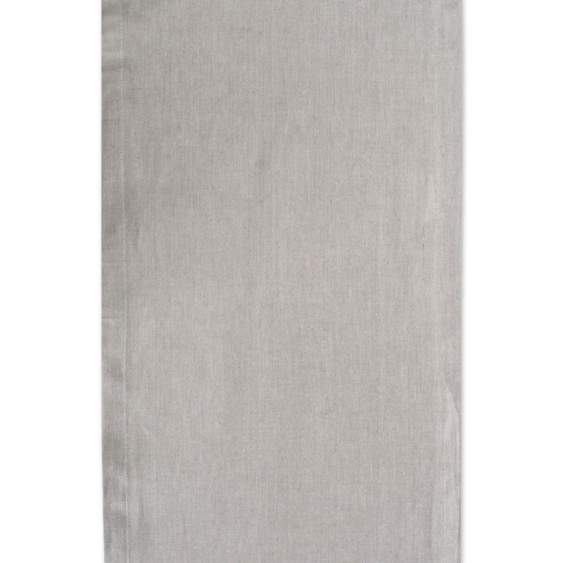 Kristina 100% Cotton Table Runner, 108" L x 14" W, Chambray Stone