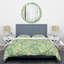 Ensemble de housse de couette de feuillage tropical rétro-1083125163