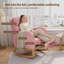Chaise berçante - Fauteuil oscillant inclinable moderne avec coussin et poches latérales - Chaise de chambre de bébé et de salon confortable-19849810