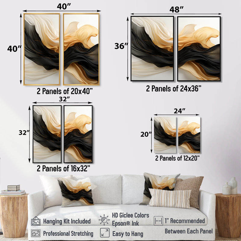 Crediton - Shapes Large Large Canvas Prints, 20" H x 24" W, Floater Framed Print, Silver