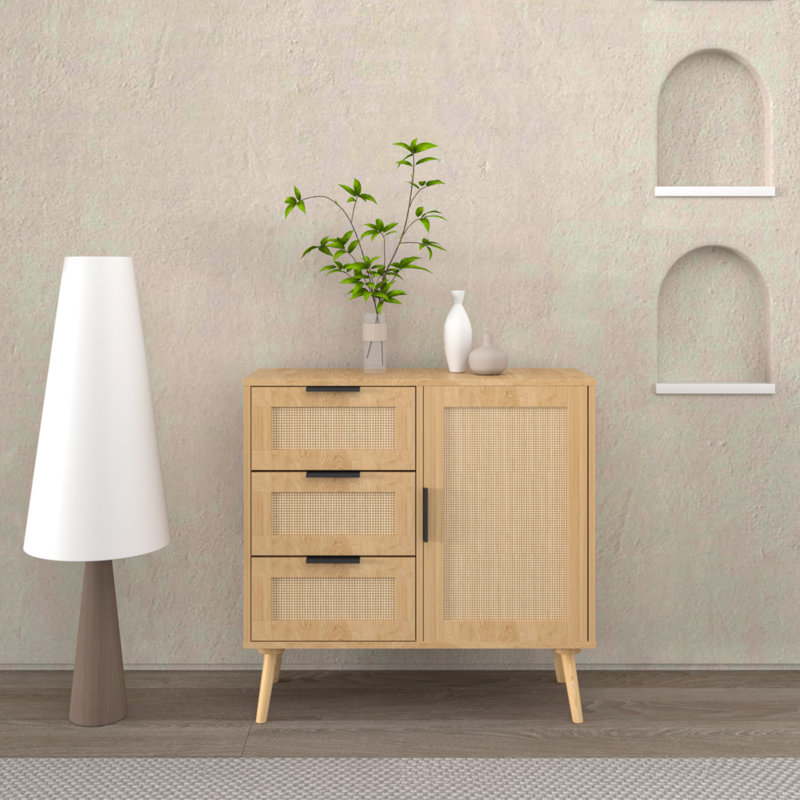 Commode en rotin