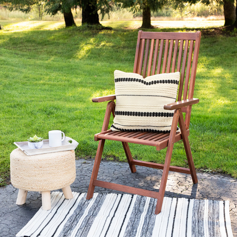 Striped Outdoor Throw Pillow