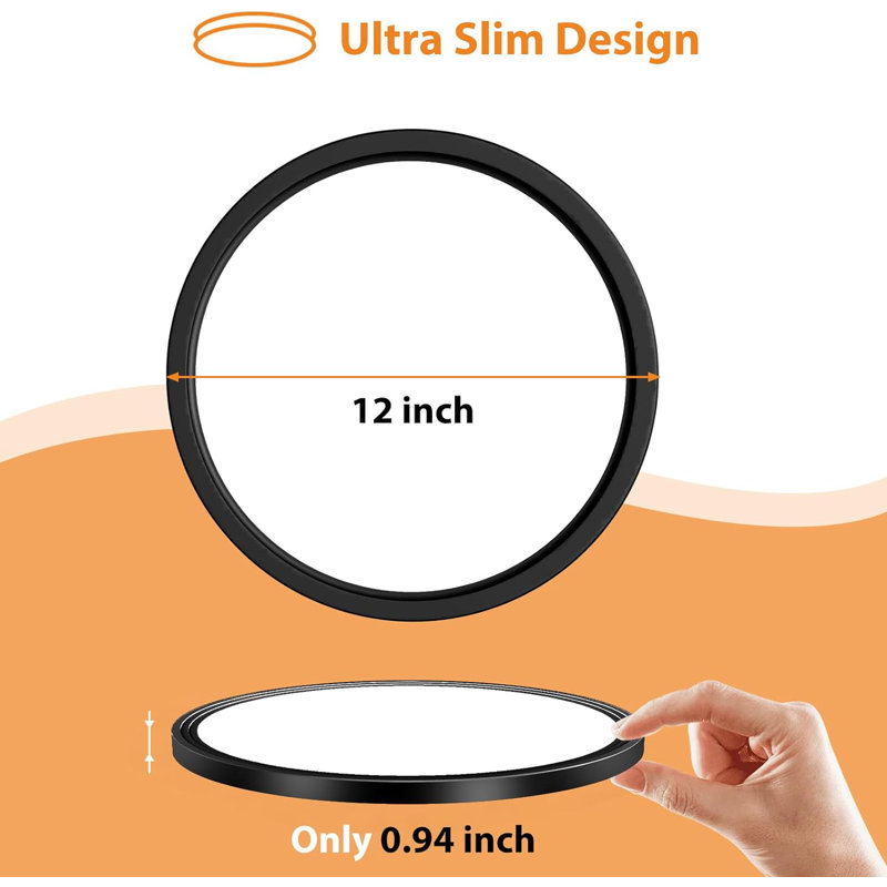 2 Pack 12 Inch LED Flush Mount Ceiling Light, 28W Ceiling Lights 3000K/4000K/5000K Selectable, 3200LM Super Bright Close To Ceiling Light Fixture For Bedroom Kitchen Living Room Hallway