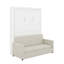 Lit escamotable double avec coussin-1983634597