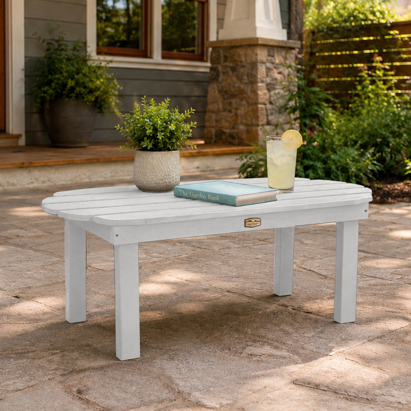 Kimber Specialty Outdoor Coffee Table , 45 " W 19 " D, White
