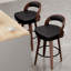 Ensemble de 2 chaises de salle à manger, tabourets de bar pivotants et tabourets de bar à hauteur de comptoir de 26,8 po