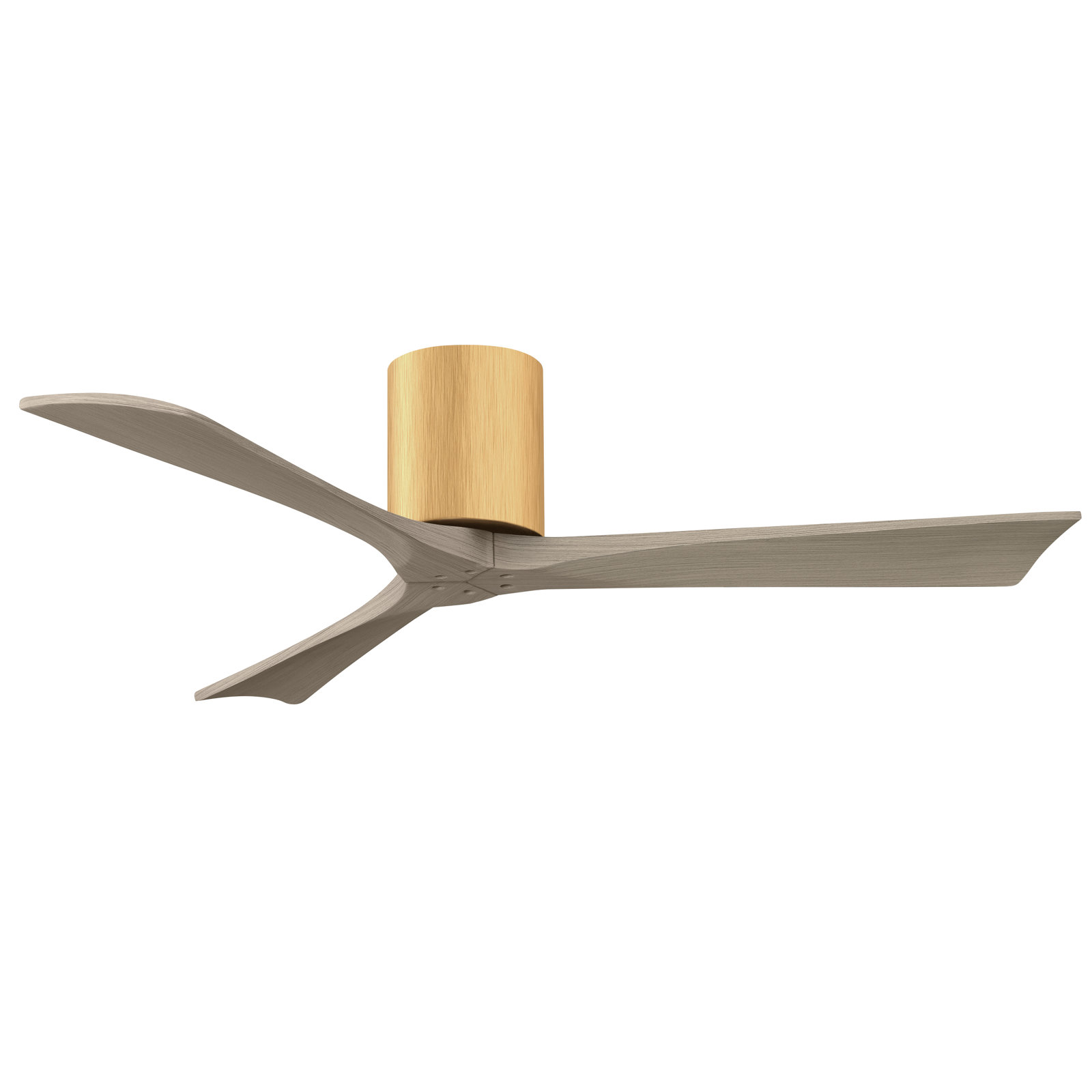 Olivier 3 Blade Ceiling Fan, Light Maple, Gray Ash Tone, 52"