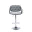 Tabouret de bar moderne capitonné et capitonné