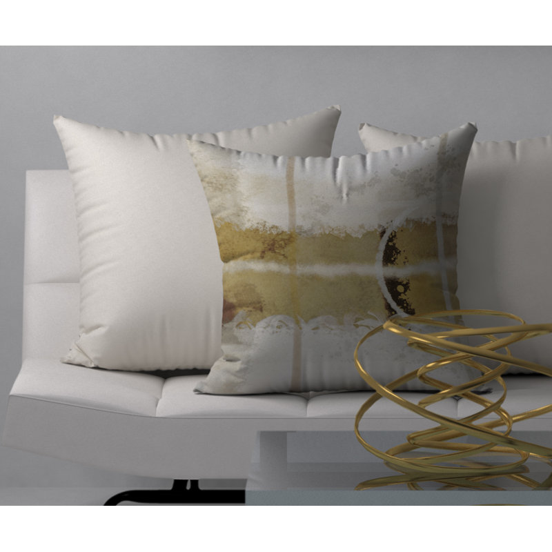 Abstract Reversible Throw Pillow, 20"x20"