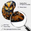 «Yellow Owl Wise Owise Papercut», reproduction d'art de sculpture murale asymétrique en métal-103975314