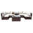 Vasil Fully Assembled 4 - Person Seating Group with Cushions