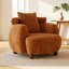 Chaises d'appoint Cloud Comfort, chenille 38 pouces, nordique moderne pour la maison