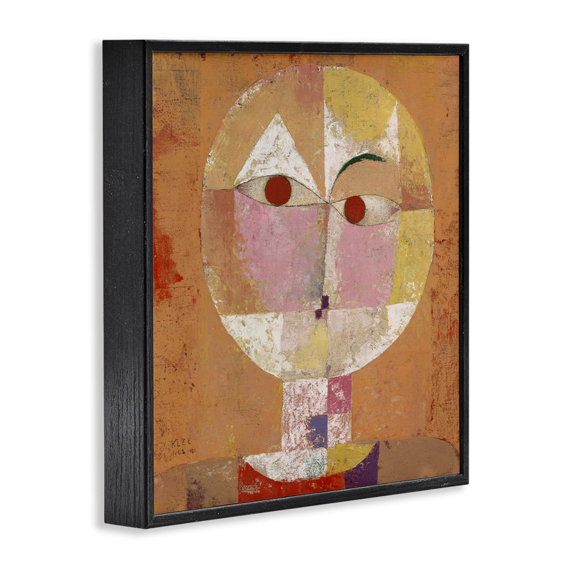  «Classic Senecio Paul Klee», art giclée par one1000paintings, H 24 po x l 24 po, Giclée encadrée noir minuit