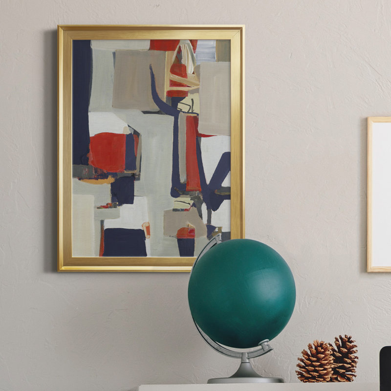 Toile encadrée de qualité supérieure ORANGE CRUSH II - prête à être accrochée, H 18,5 po x l 24,5 po x P 1,5 po