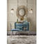 Luton Oval Metal Beveled Wall Mirror