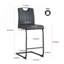 Ensemble de 2 chaises noires en polyuréthane