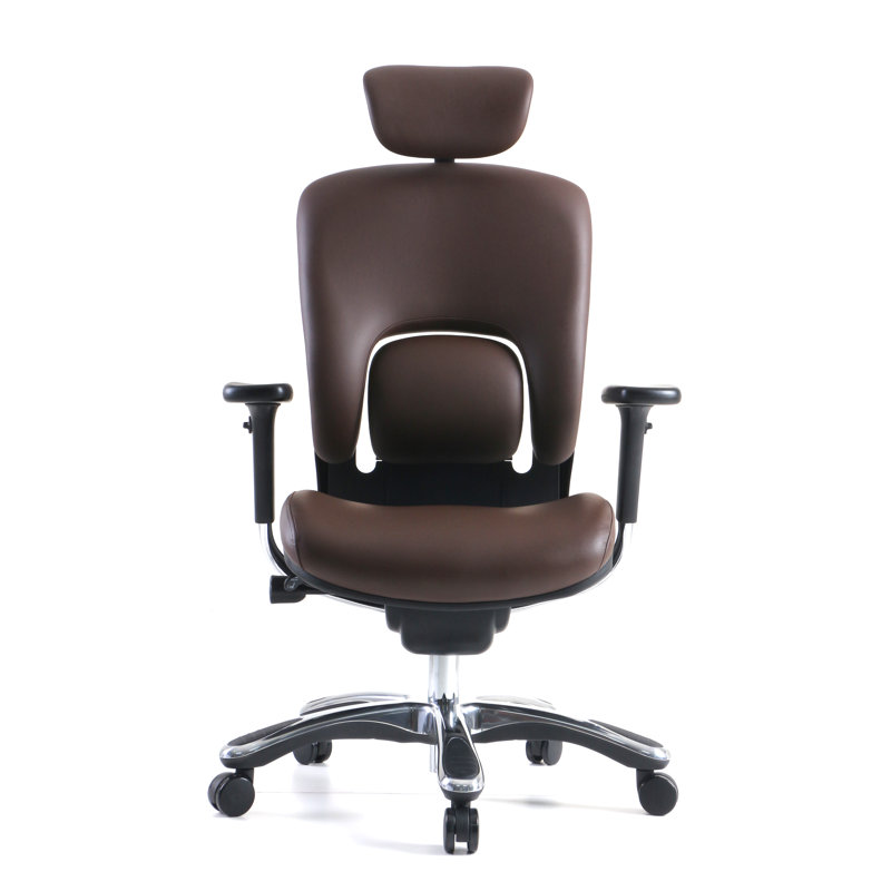 Ergolux Genuine Leather Executive Chair with Headrest