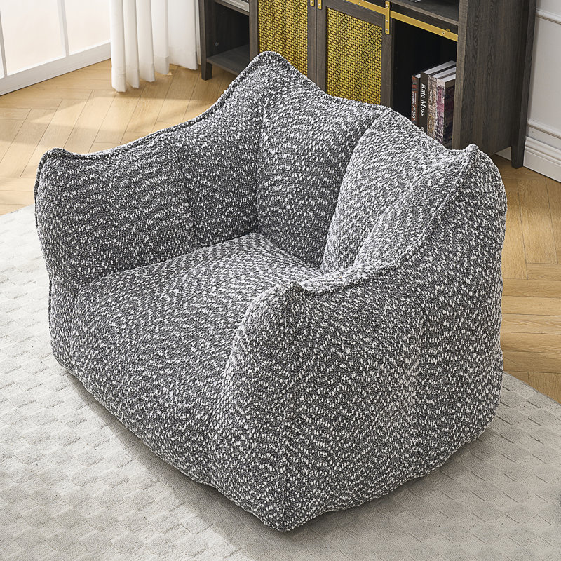 Fauteuil à billes Thaloria, Gris chenille, H 30,7 po x l 47,2 po x P 36,2 po