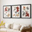 Soft Palms IV - reproduction encadrée de qualité supérieure sur mesure mat - 3 pièces-636365466-636365464