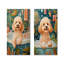 «Poodle Dog Bath Time Bubbles I», ensemble d'art mural 2 pièces-1854036194-1854036195-1854036196